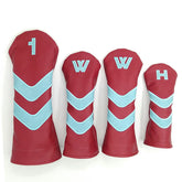 Lesmart PU Leather Vintage Design Golf Head Covers